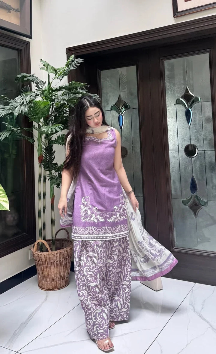 Banafsha 3 Piece Printed Suit