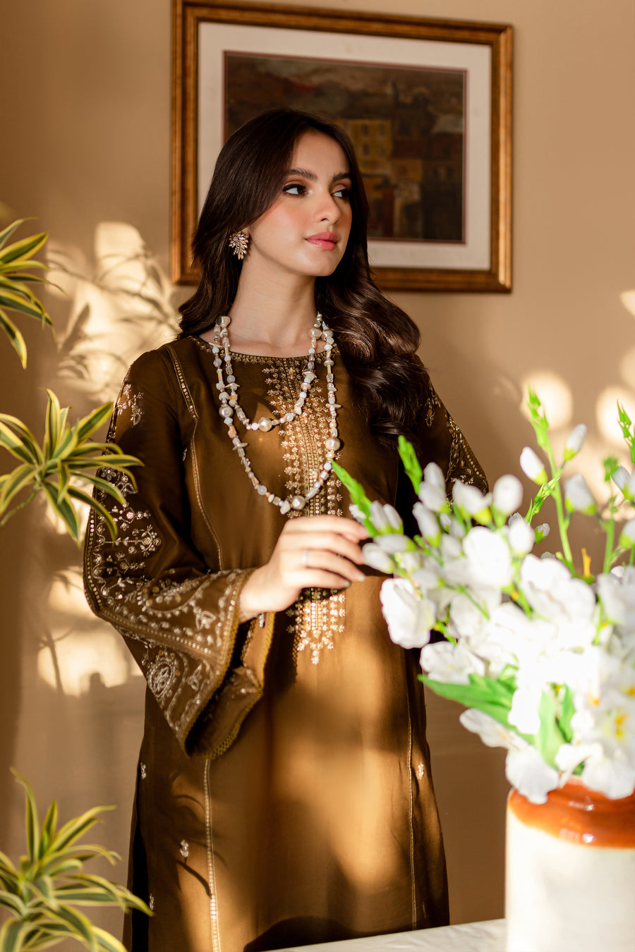 Winter - Best Selling - Green 2Pc - Embroidered Dress