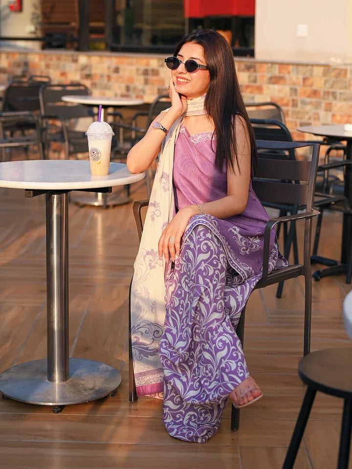 Banafsha 3 Piece Printed Suit