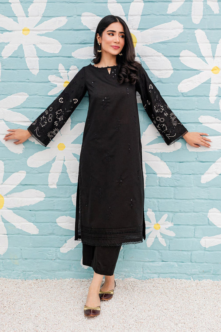 Winter - BEST SELLING - BLACK SPRING - 2PC EMBROIDERED SUIT