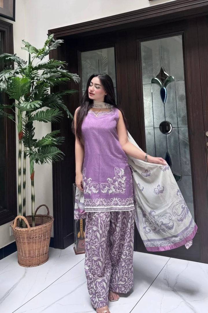 Banafsha 3 Piece Printed Suit