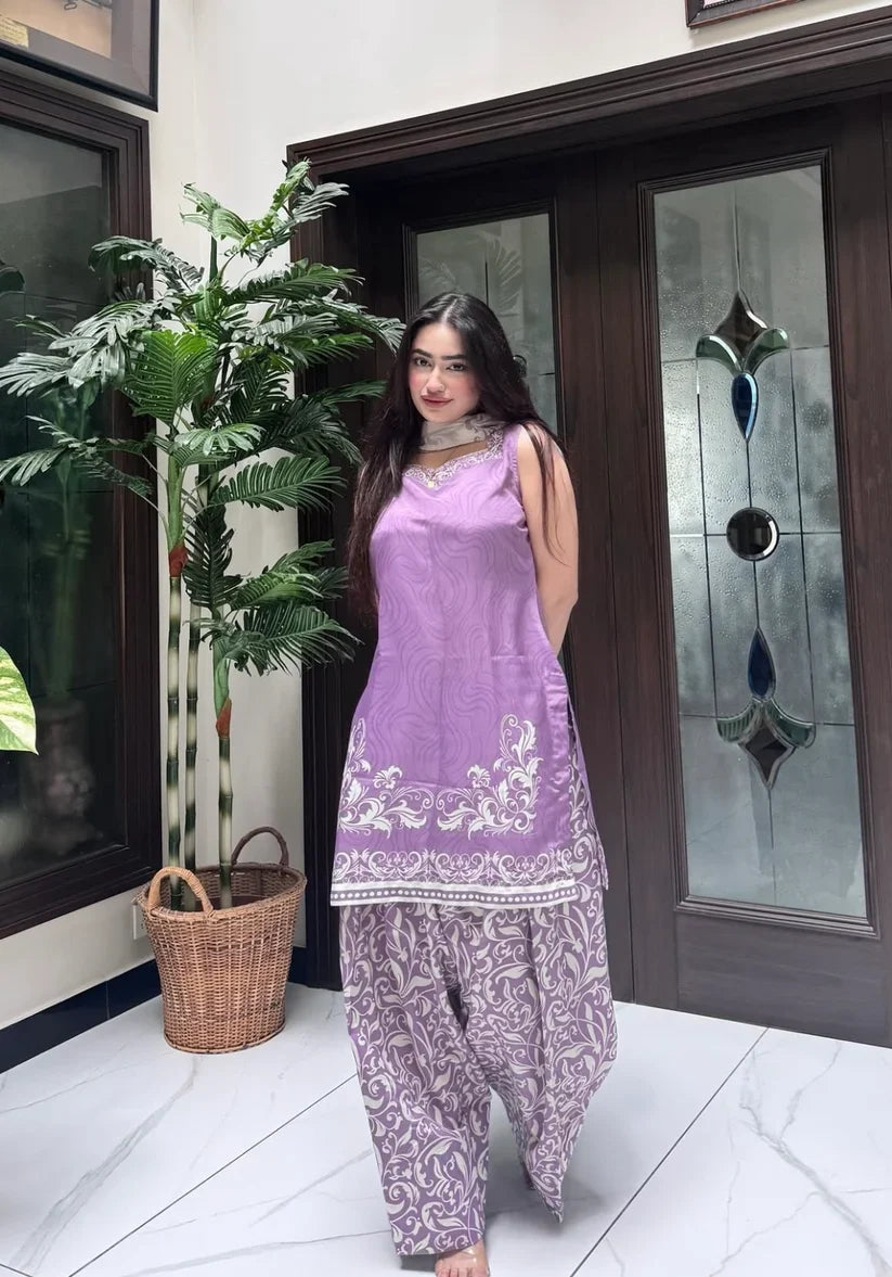 Banafsha 3 Piece Printed Suit