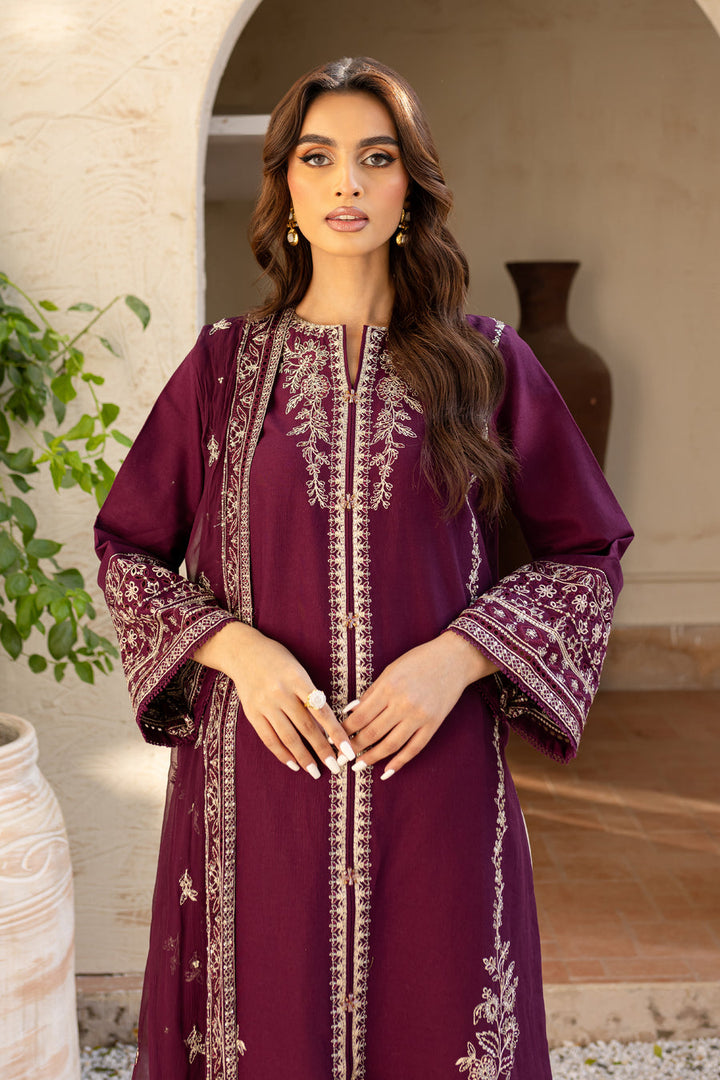 Winter - Best Selling - Honey Well 3Pc - Embroidered Dress