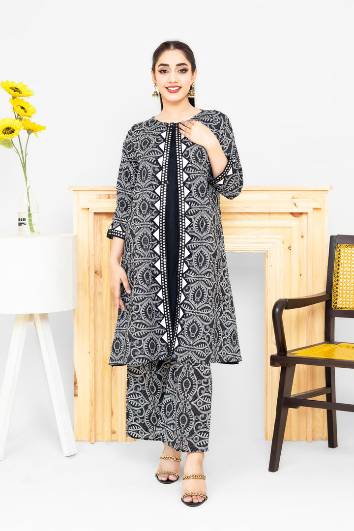 Winter - Best Selling - Beautiful Printed 02 PC SUIT