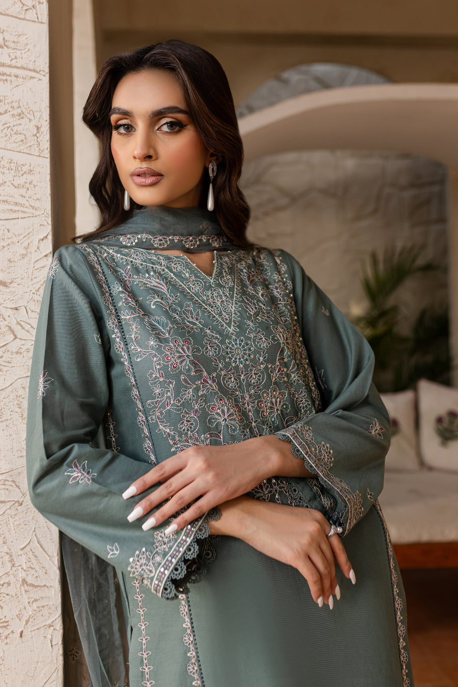 Winter - Best Selling - Nooraan 3Pc - Embroidered Dress