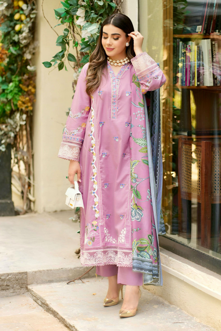 Best Selling - Fajr - 03 pc stitched suit