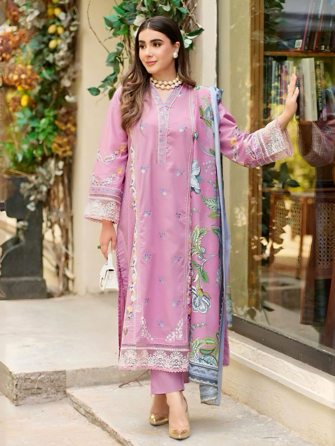 Best Selling - Fajr - 03 pc stitched suit